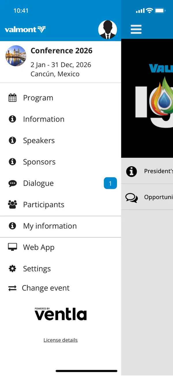 Screenshot #1 pour Valmont Events