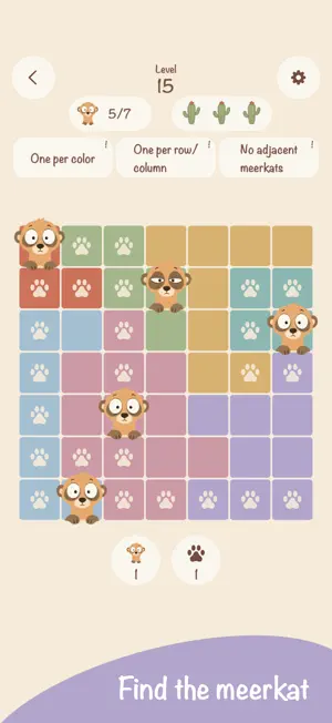 Meerkatdoku: Cozy Logic Puzzle screenshot 1