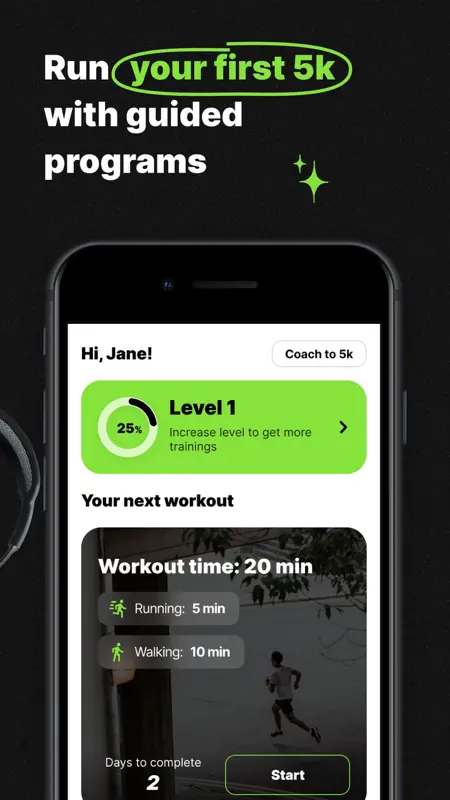 iRun Couch 2 5K Running App screenshot 2 of 6
