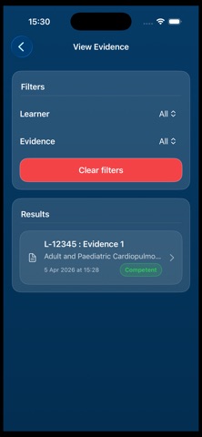 FROS OSCE Log Screenshot 5 of 8