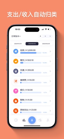爱米记账-语音拍照秒记账&自动记账 screenshot