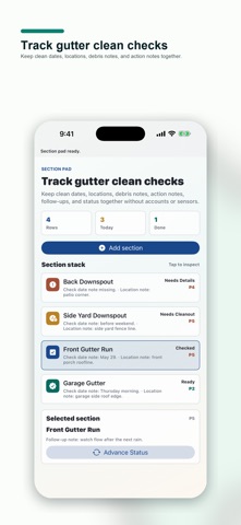 Gutter Clean Check Pad のスクリーンショット