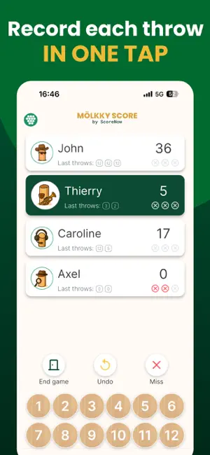 Mölkky Score Tracker & Scorer screenshot 3