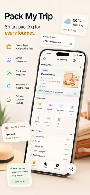 Pack My Trip screenshot 1