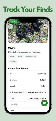 Animal Scat Identifier ° iPhone screenshot