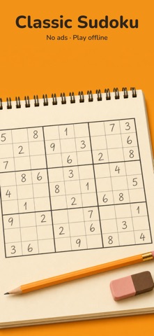 Sudoku Offline: No Ads Puzzle Screenshot 1 of 8