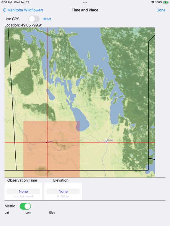 Manitoba Wildflowers iPad screenshot