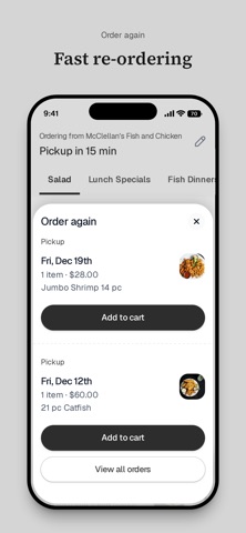 McClellan’s Fish and Chicken iPhone screenshot