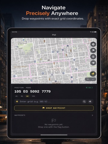 GridNav - MGRS Land Nav GPS iPad screenshot