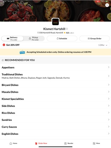 Kismet Hartshill iPad screenshot