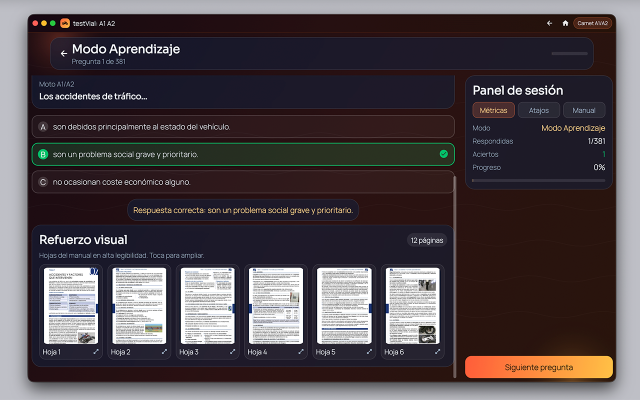 TestVial: Permiso A1-A2 screenshot 18