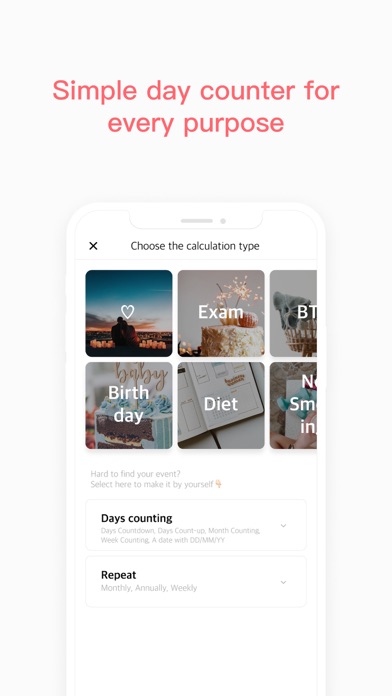 TheDayBefore (days countdown) iPhone screenshot 5 - Lifestyle app