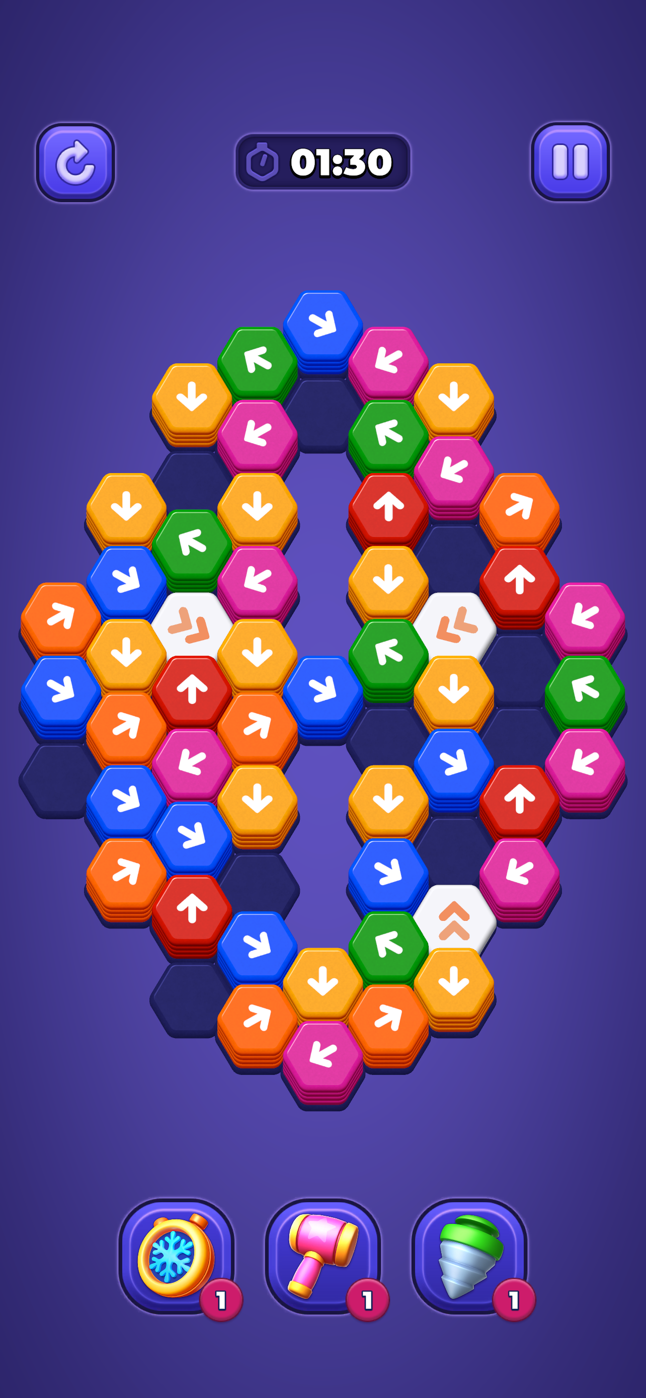 Hexa Go! - Arrow Sort Puzzle screenshot 4