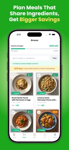 Budget Bites: Meal Planner Screenshot 1 of 7