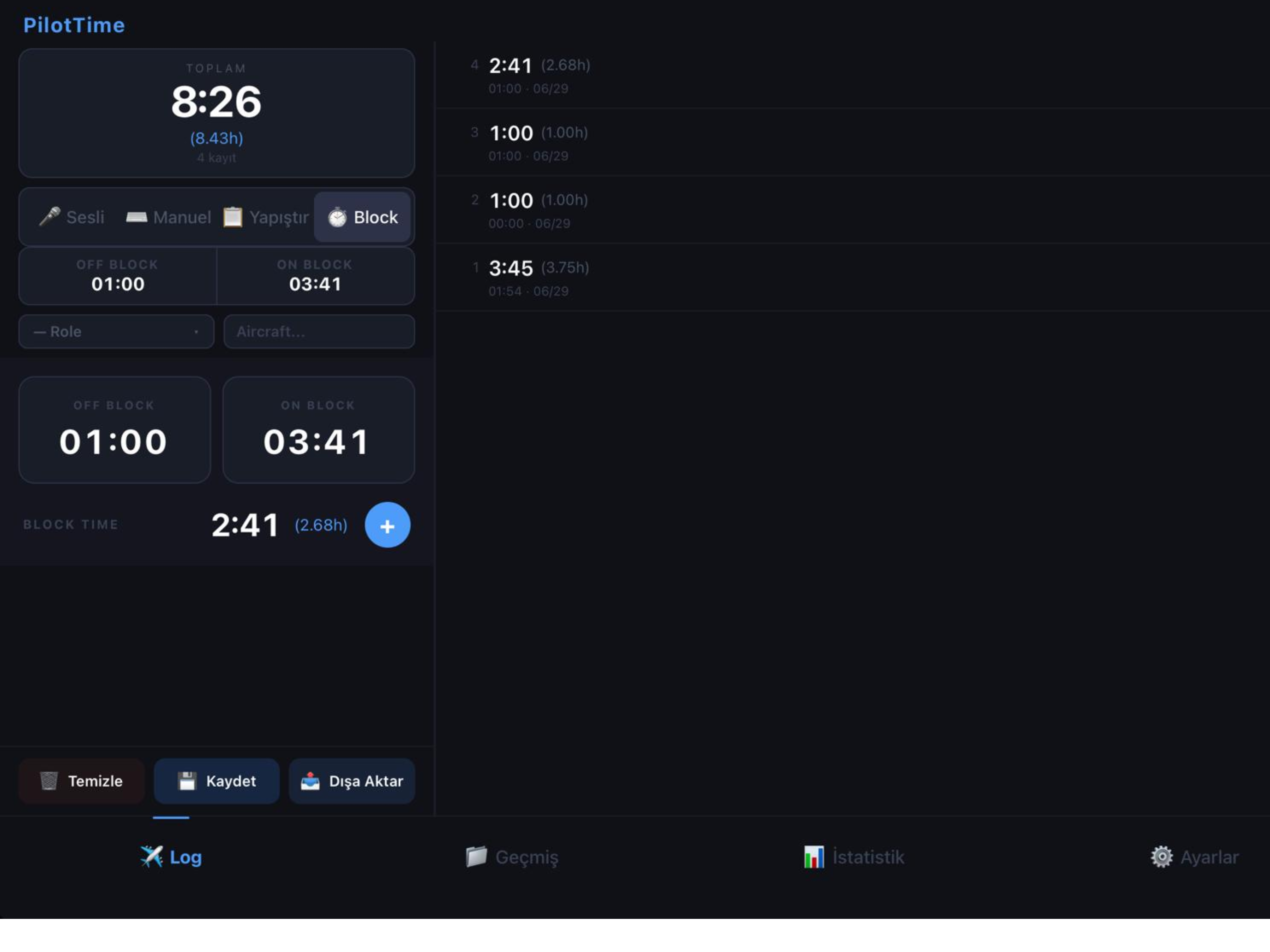 Pilot Time Calculator By Voice screenshot 7