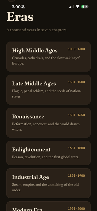 History Timeline - Saeculum Screenshot 6 of 7