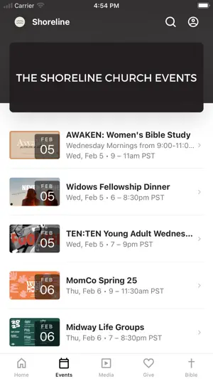 The Shoreline Church App screenshot 2