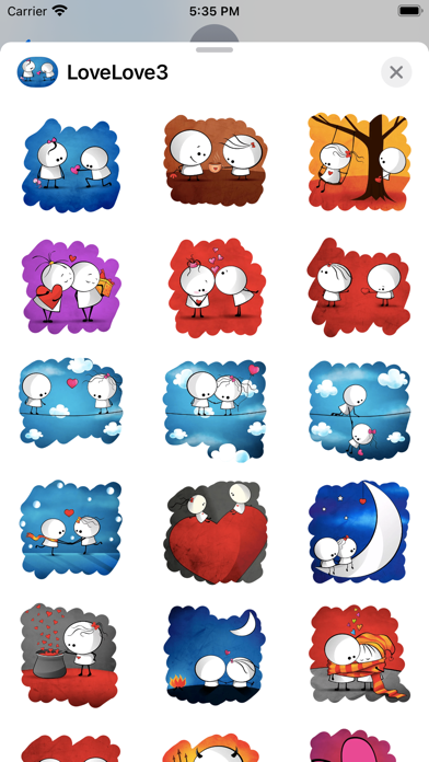 Love Love 3 Stickers Pack Screenshot