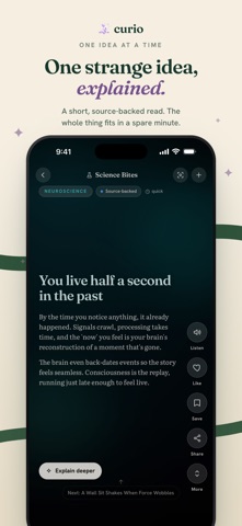 Curio: Feed Your Curiosity Screenshot 1 of 7