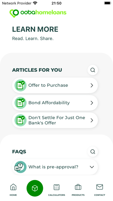 ooba home loan app Screenshot