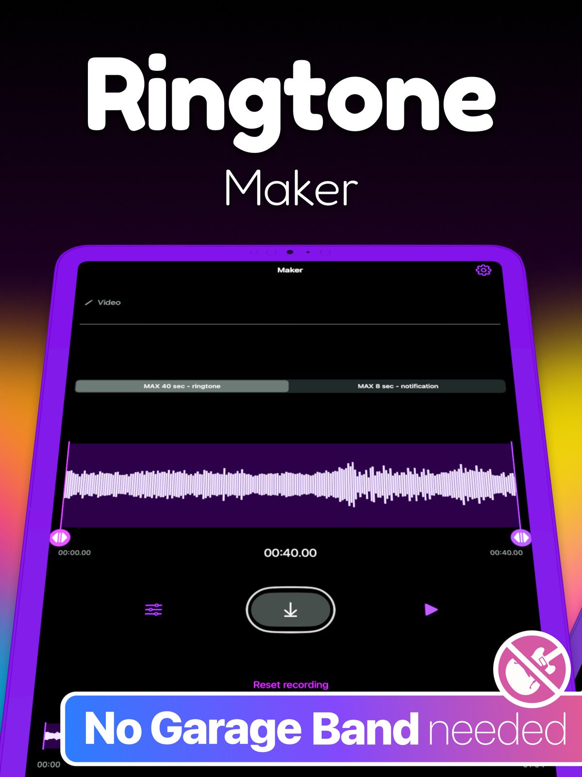 RINGTONE MAKER #1 for iPhone ipad screenshot 2