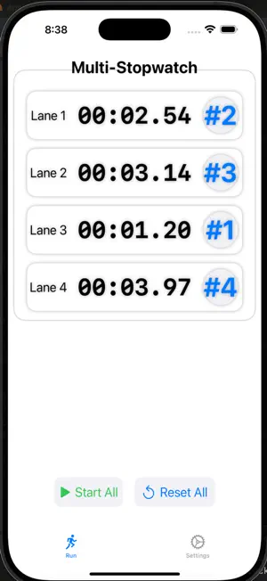 ezyStopWatch screenshot 1