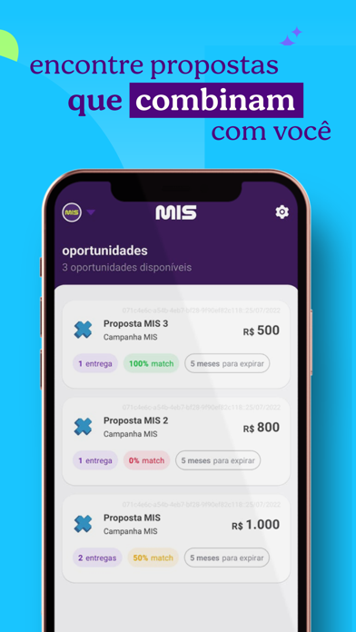 MIS - Marketing de Influência Screenshot
