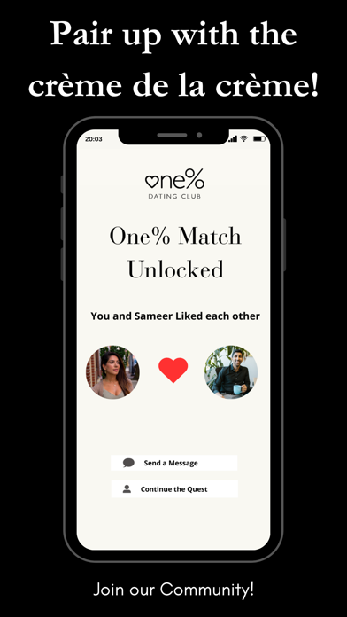 One% Dating Club Screenshot