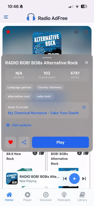 Radio Adfree: App ohne Werbung screenshot 10 of 10