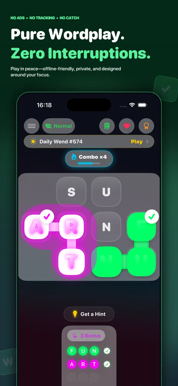 Screenshot #2 pour Wend: Word Search Puzzle
