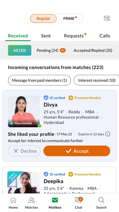 Telugu Matrimony-Matrimony App Screenshot