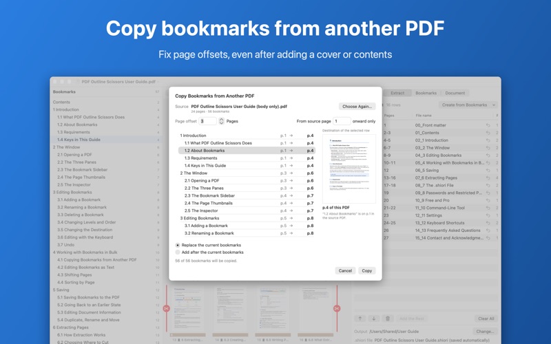 PDF Outline Scissors screenshot 3