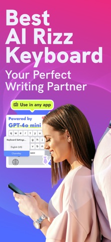 CharmKey: AI Rizz Keyboard iPhone screenshot