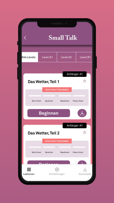 Birlingo Sprachkurse Screenshot