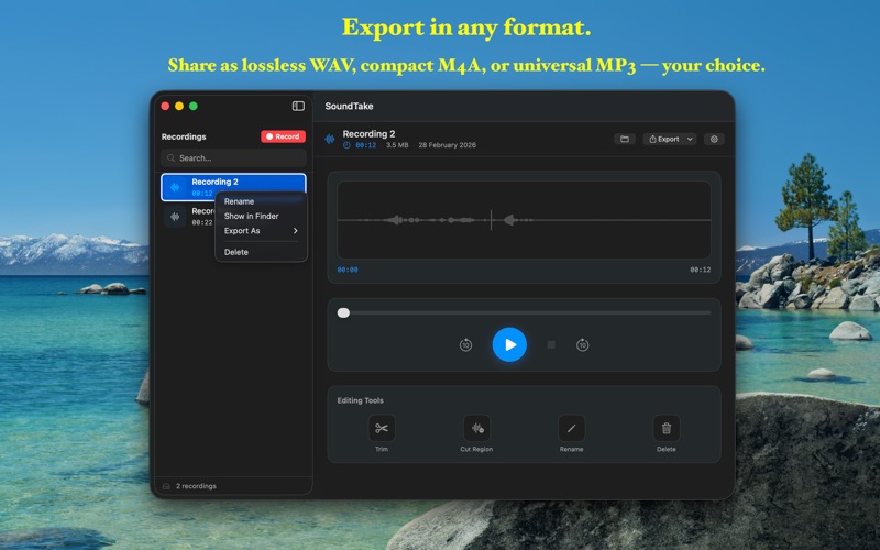 SoundTake screenshot