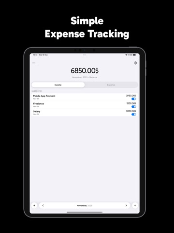 Expense Tracker - Spendo iPad screenshot