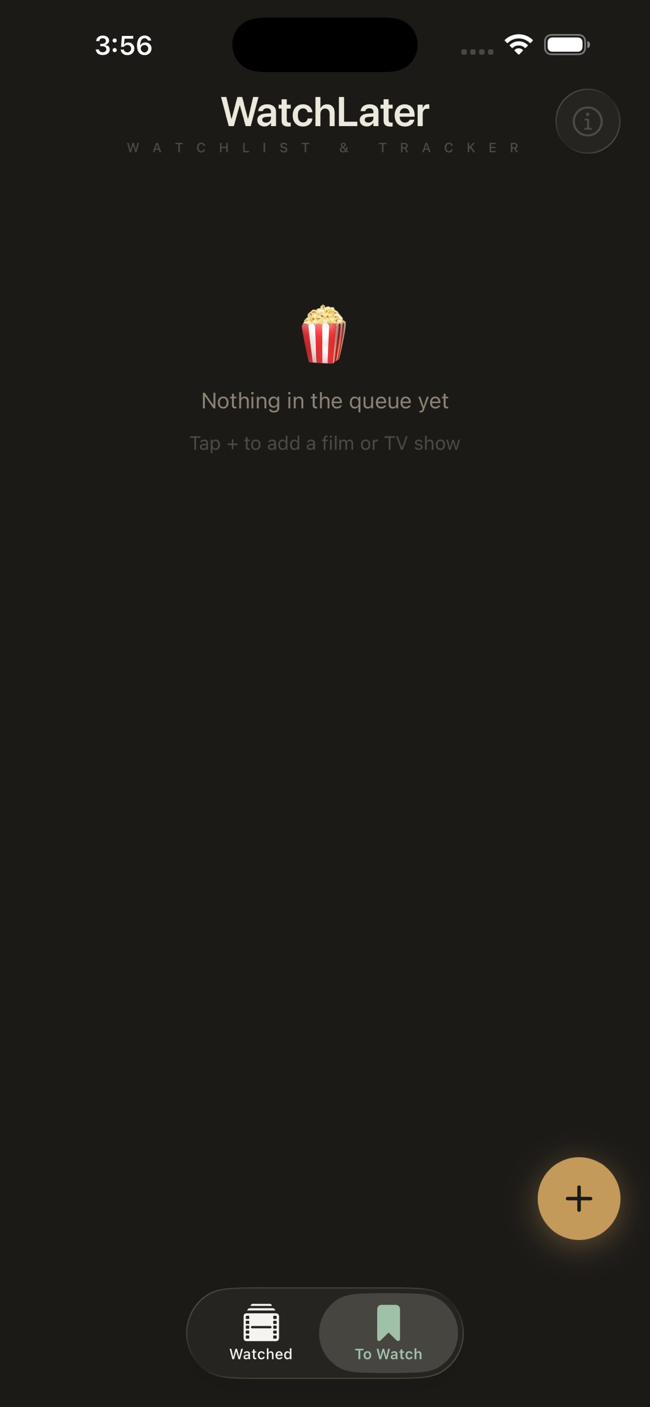 Screenshot 1 of Watch Later Film Log