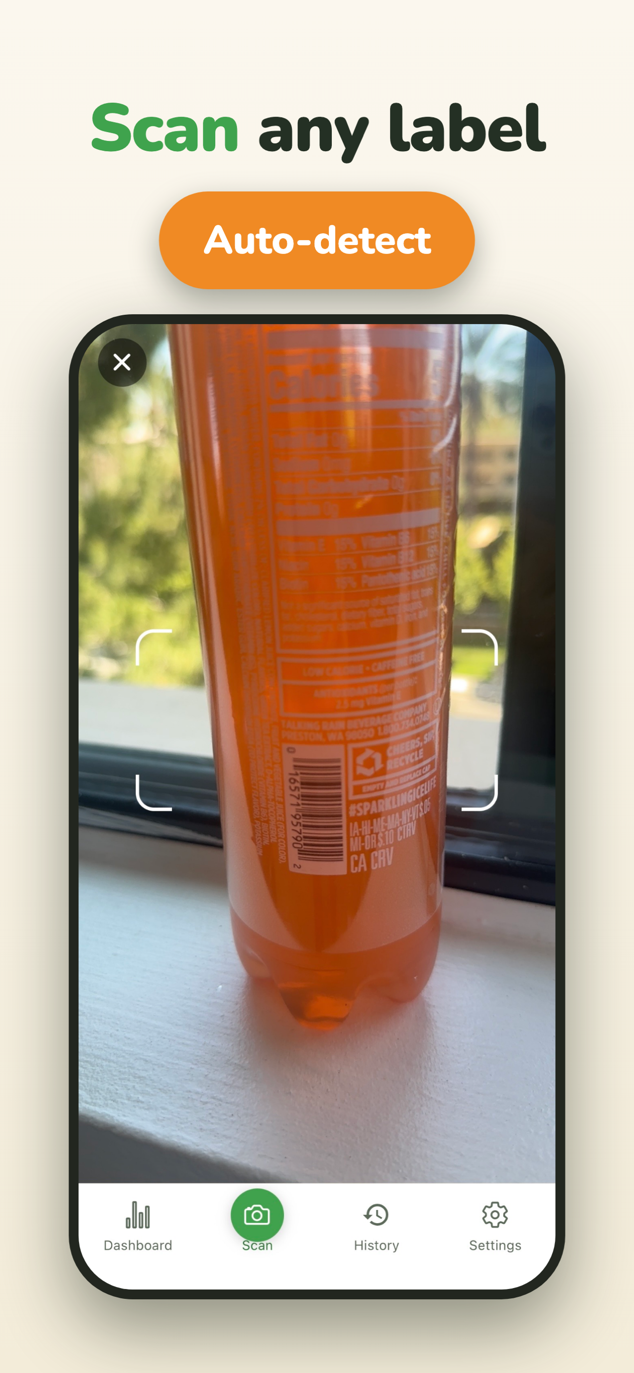 Gutsy: Food Label Scanner screenshot 2
