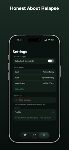 FoldUp — Quit Gambling Screenshot 5 of 5