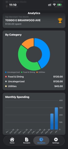Receipt Keeper - Expense Track iPhone screenshot