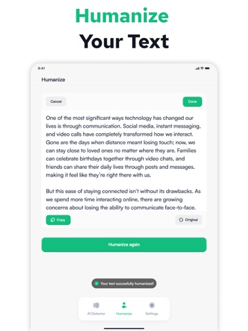 Undetectable AI - AI Detector iPad screenshot