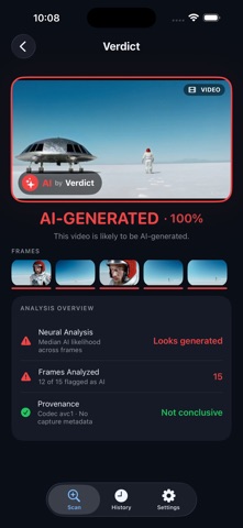 Verdict: AI Image Detector Screenshot 3 of 10