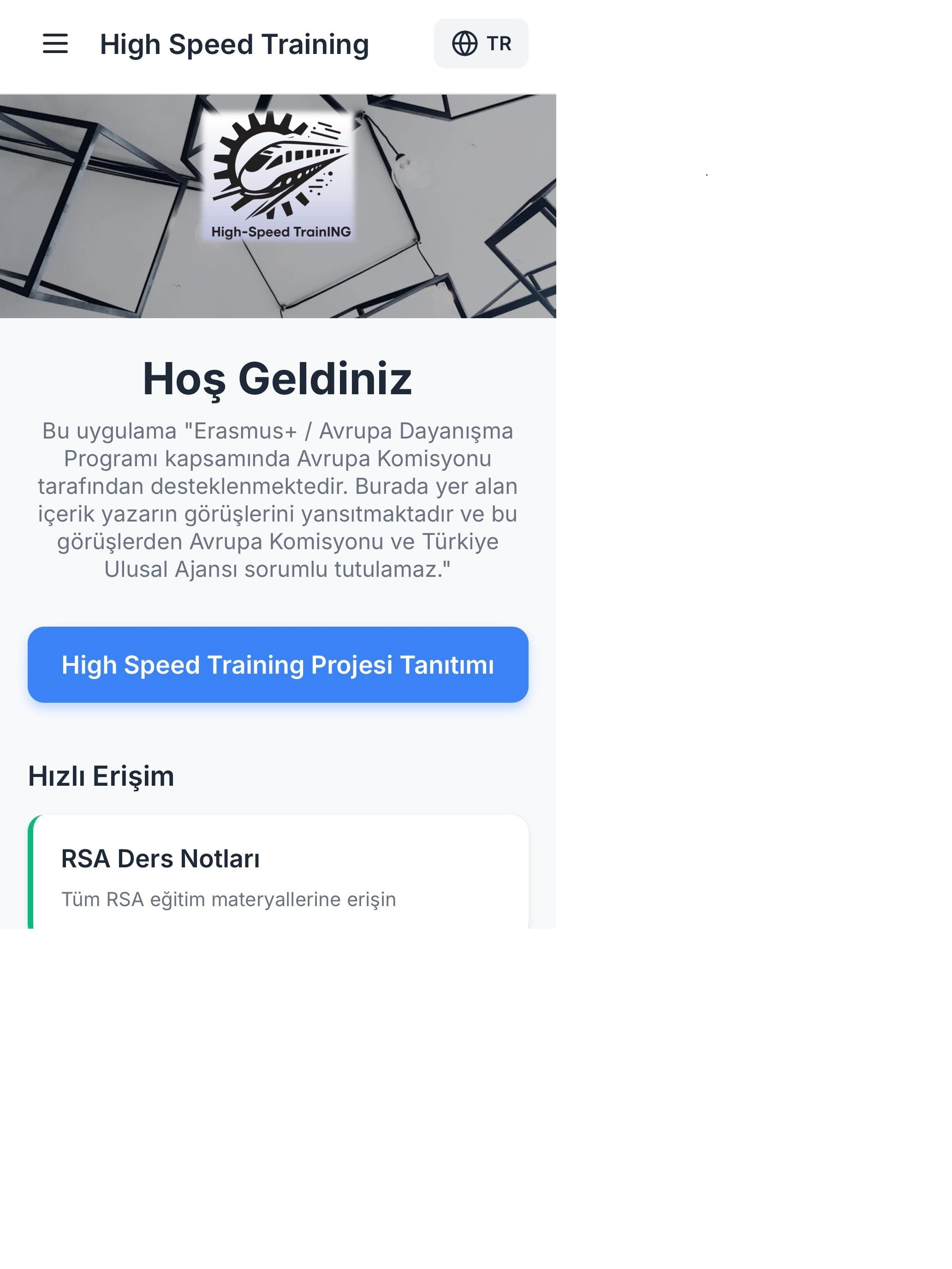 High Speed Training