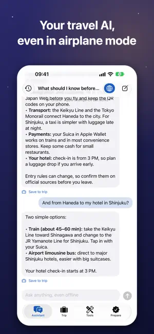 OffChat: Offline Travel AI screenshot 1