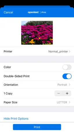 OpenText iPrint screenshot 4