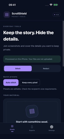 Pocket ScrollShield screenshot 1