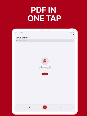 DOCX to PDF & Converter iPad screenshot