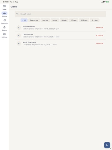 Vedorpro iPad screenshot
