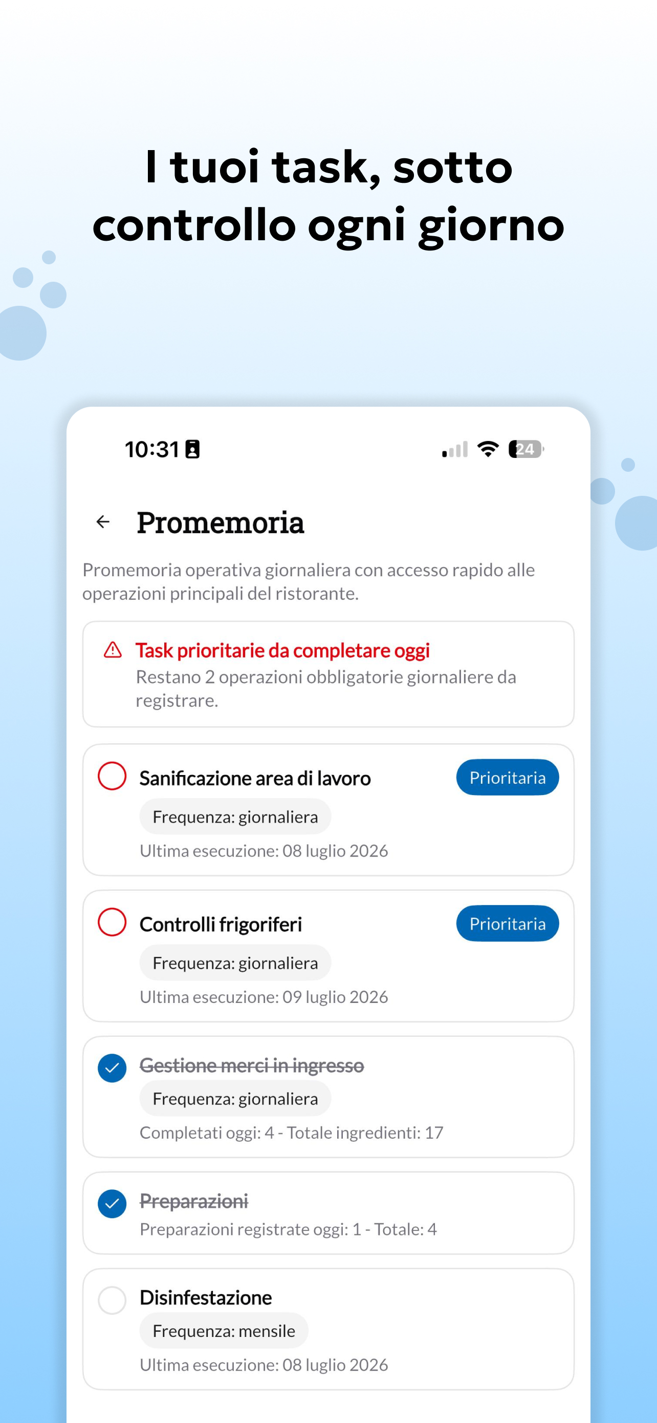 Myllog - Sicurezza Alimentare screenshot 2