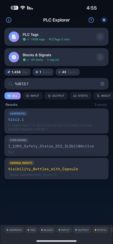 PLC Signal Explorer screenshot